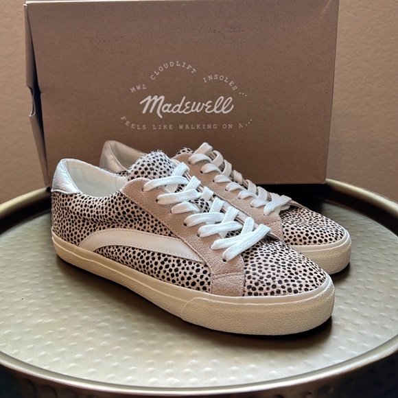 Madewell Shoes - Madewell Sidewalk Low-top Sneakers in Animal/Metallic Mix